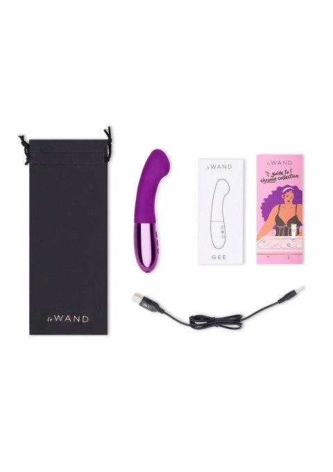 Le Wand Gee - precyzyjny model intymny z ładowaniem USB, fioletowy