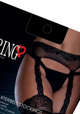 Satin Touch Garterbelt Stockings pończochy z pasem 20 den czarne