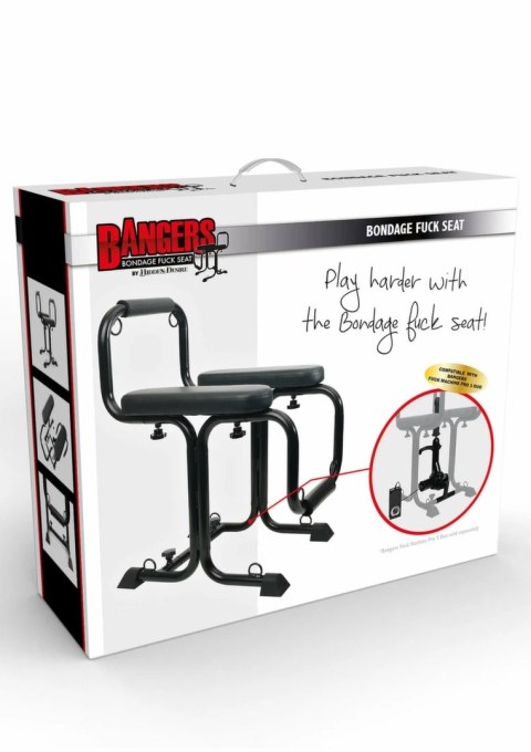Hidden Desire Bangers Bondage Seat z 8 punktami mocowania, czarny, do 150 kg