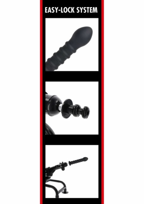 Hidden Desire Bangers Ribbed Dong Easy-Lock 19 cm silikonowy, kompatybilny system mocowania
