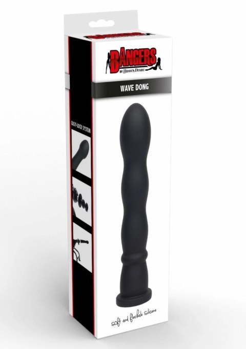 Hidden Desire Bangers Wave Dong Easy-Lock 19 cm silikonowy, kompatybilny z systemem Easy-Lock