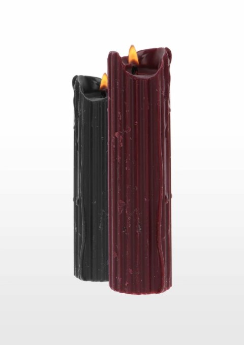 TABOOM BDSM Drip Candle zestaw 2 świec niskotemperaturowych czarna/bordo