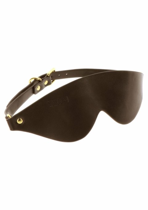 TABOOM Blindfold opaska na oczy z miękkiej skory wegańskiej czarna
