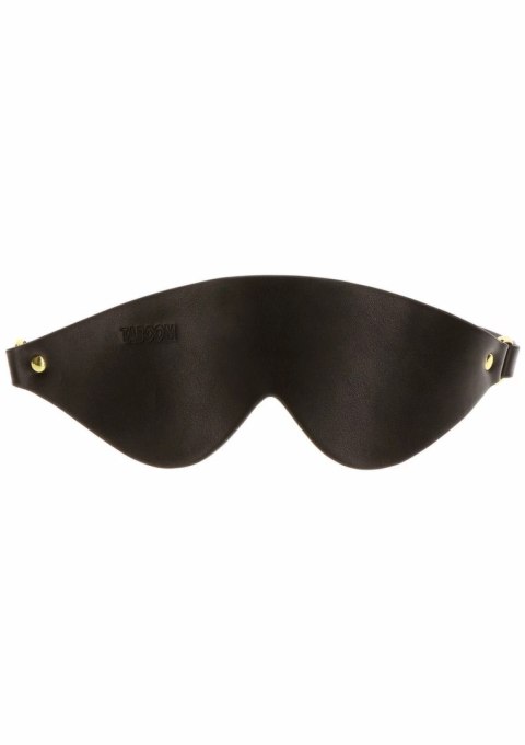 TABOOM Blindfold opaska na oczy z miękkiej skory wegańskiej czarna