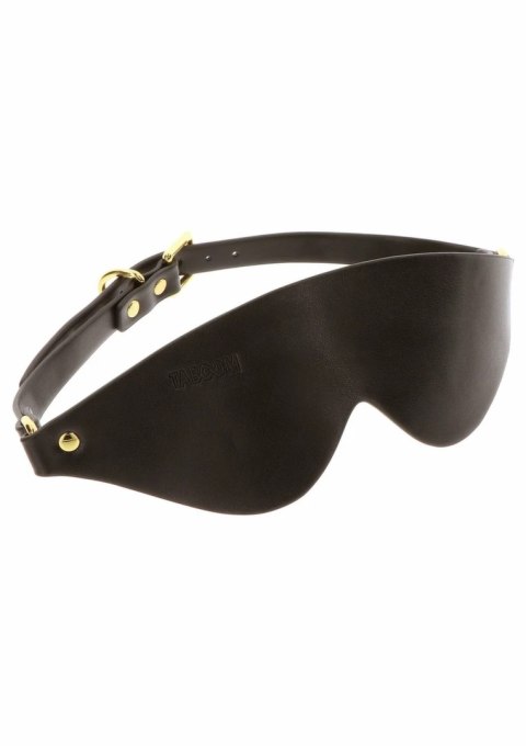 TABOOM Blindfold opaska na oczy z miękkiej skory wegańskiej czarna