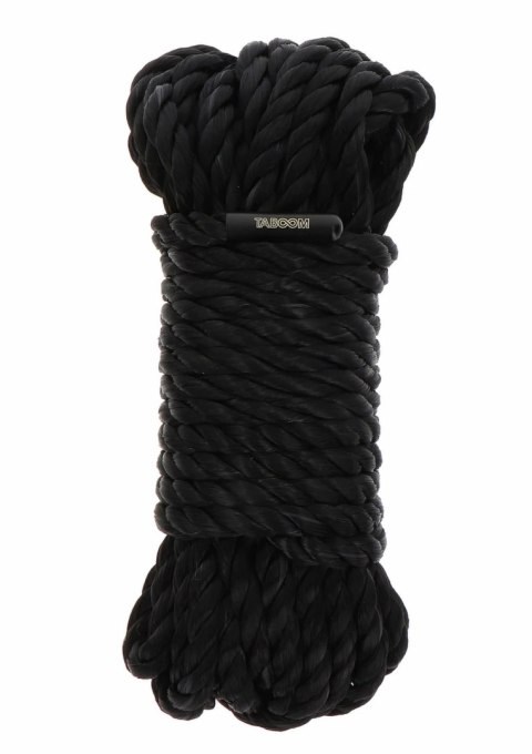 TABOOM Bondage Rope 10 m czarny - lina do technik wiązania 7 mm