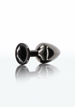 TABOOM Butt Plug With Diamond Jewel M czarny kryształ aluminium