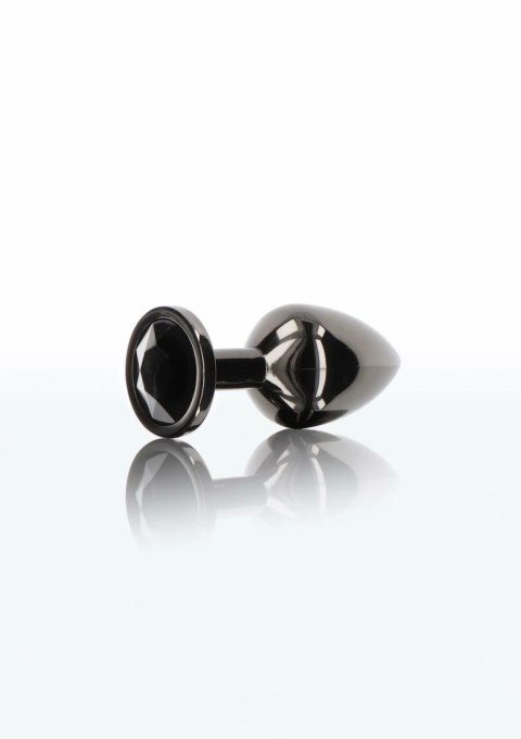 TABOOM Butt Plug With Diamond Jewel S czarny kryształ aluminium S