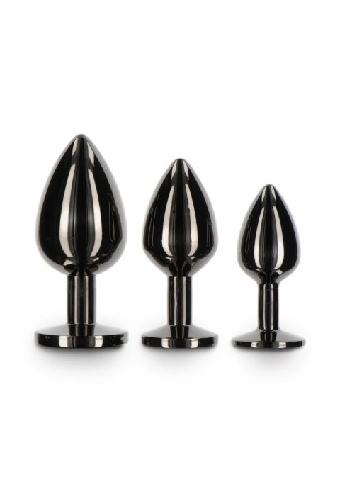 TABOOM Butt Plug With Diamond Jewel S czarny kryształ aluminium S