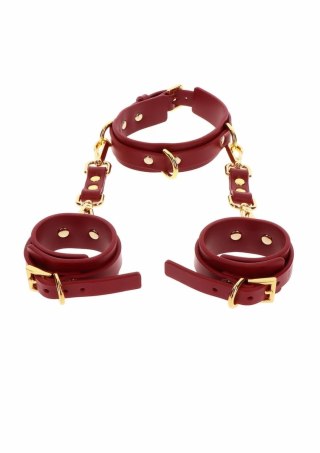 TABOOM D-Ring Collar Deluxe & Wrist Cuffs - zestaw obroży i mankietow