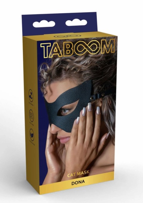 TABOOM Dona Cat Mask elegancka maska kocia do zabawy czarna