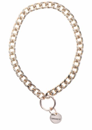 TABOOM Dona Statement Collar and Leash rożowe złoto, wegańska skora