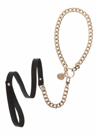 TABOOM Dona Statement Collar rożowo-złoty metalowy naszyjnik