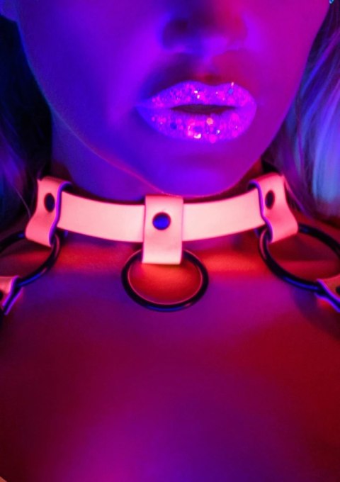 TABOOM Glow In The Dark Open Cup Bra Harness świecący uprząż S/M