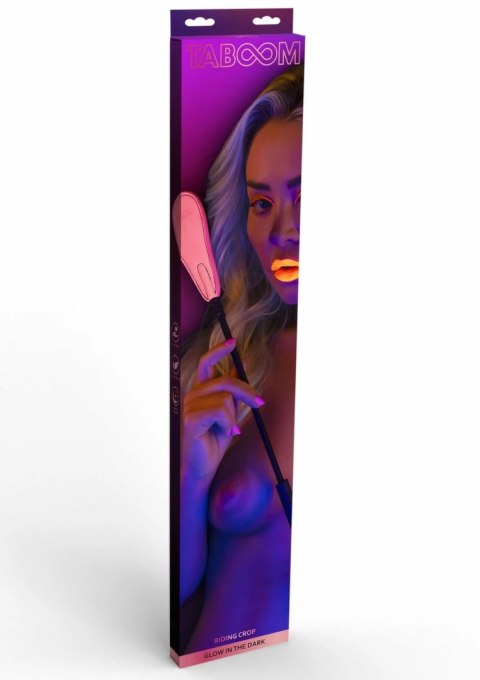 TABOOM Glow in the Dark Riding Crop fluorescencyjny bat do zabaw