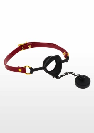 TABOOM Kinky Gag with Plug - regulowany knebel z odpinanym korkiem