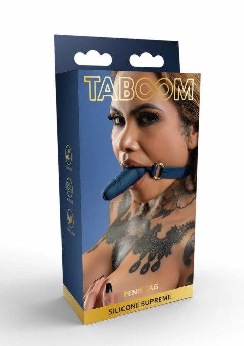 TABOOM Silicone Penis Ball Gag - silikonowy knebel z anatomicznym kształtem