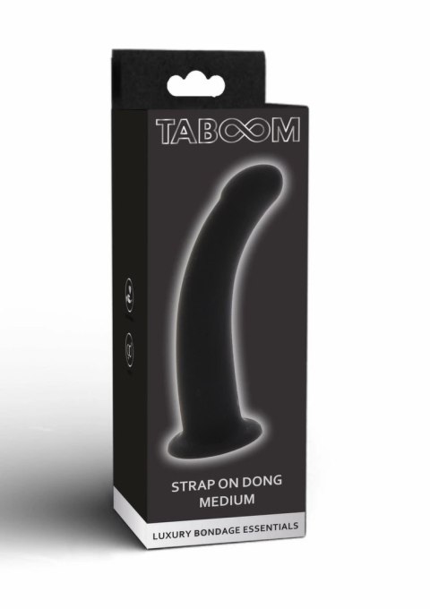 TABOOM Strap-On Dong Medium silikonowy, elastyczny, kompatybilny z uprzężą