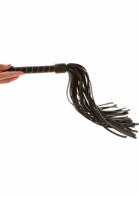 TABOOM Studded Whip czarno-złoty bat z miękkiej skory PU