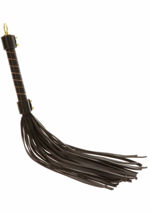 TABOOM Studded Whip czarno-złoty bat z miękkiej skory PU