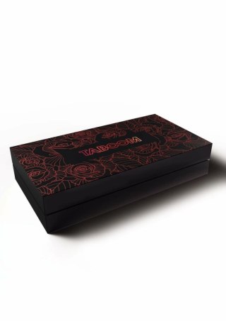 TABOOM Wild Roses Bondage Belt pasek dekoracyjny z rożami, czarny