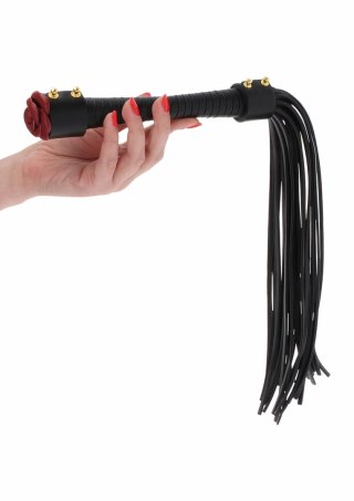 TABOOM Wild Roses Whip elegancki bat z rożą ze skory ekologicznej