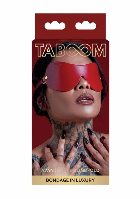 Taboom Avantgarde Blindfold luksusowa opaska na oczy czarna