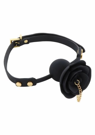 Taboom Dona Rose Ball Gag with Plug - silikonowy knebel z zatyczką