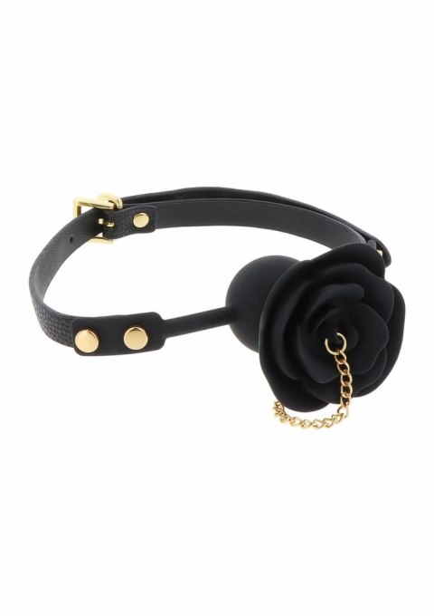 Taboom Dona Rose Ball Gag with Plug - silikonowy knebel z zatyczką