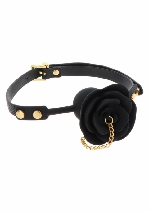 Taboom Dona Rose Ball Gag with Plug - silikonowy knebel z zatyczką