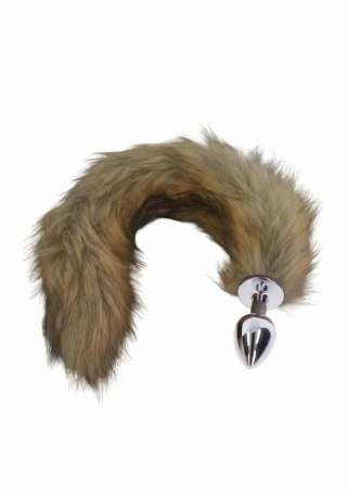 Taboom Foxtail Plug aluminiowy z puszystym ogonem szary 8713221831217