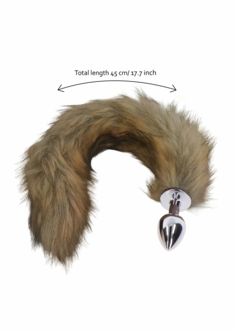 Taboom Foxtail Plug aluminiowy z puszystym ogonem szary 8713221831217