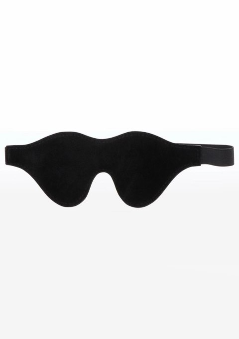 Taboom Intense Dark Blindfold opaska z ekoskory welurowa czarna