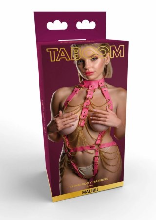 Taboom Malibu Body Harness rożowy - uprząż z łańcuszkami, regulowana