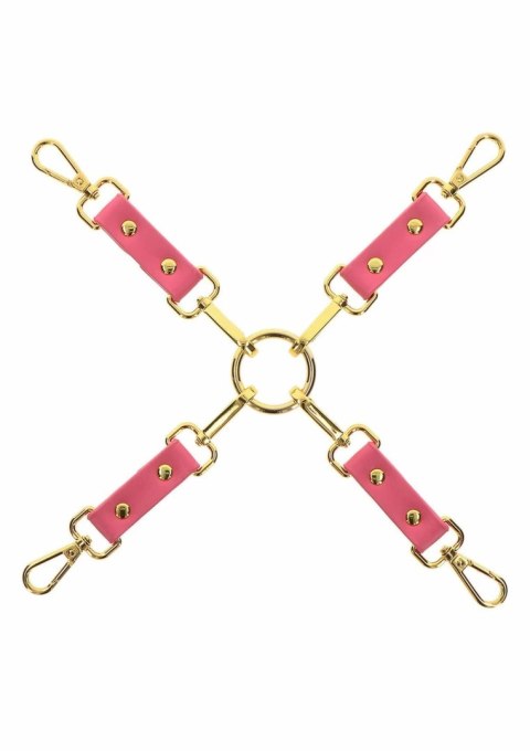 Taboom Malibu Hogtie rożowy - system wiązania z eko-skory PU