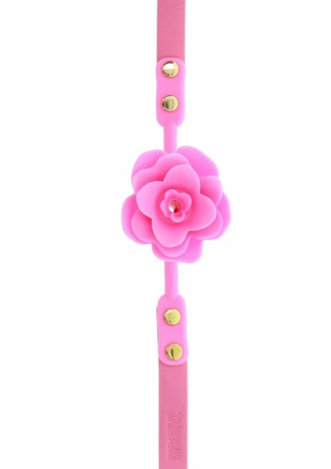 Taboom Malibu Rose Ball Gag silikonowy z regulowanym paskiem rożany