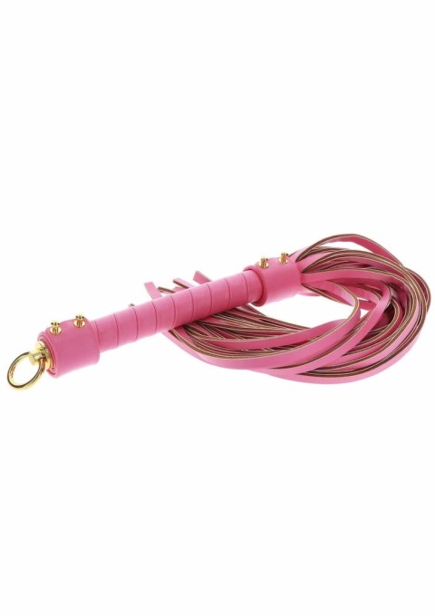 Taboom Malibu Whip rożowy bat z wegańskiej skory PU 45 cm