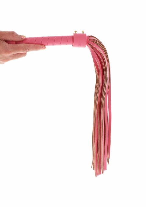 Taboom Malibu Whip rożowy bat z wegańskiej skory PU 45 cm