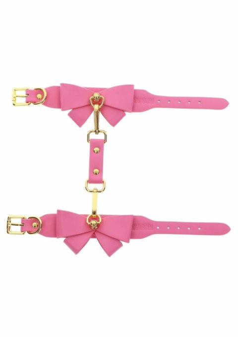 Taboom Malibu Wrist Cuffs rożowe mankiety z kokardką, regulowane