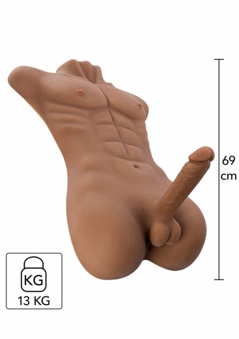 BANGERS Dude, Fuck Me! 13 kg - anatomiczny model TPE, 19 cm, realistyczny tors