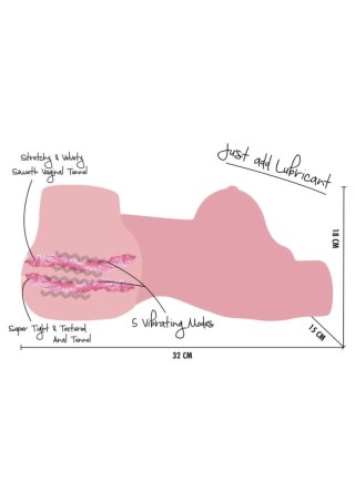 BANGERS by HIDDEN DESIRE College Model 3,5 kg z wibracjami Realistic Love Skin
