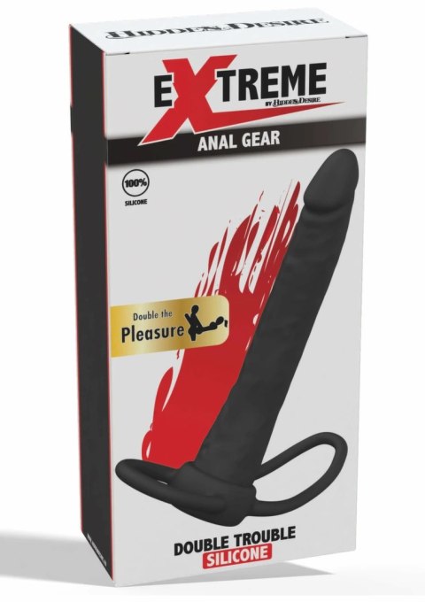 Extreme by Hidden Desire Double Trouble Anal Penetrator silikonowy czarny