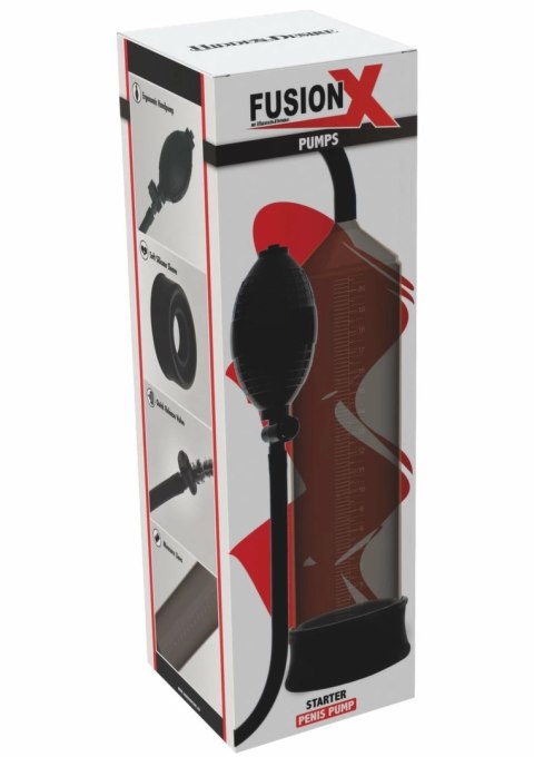 FUSION X Starter Penis Pump - pompka prożniowa z miarką, czarna