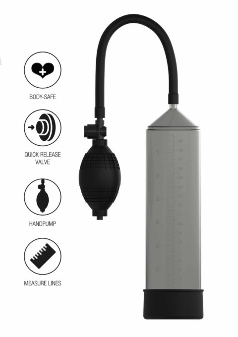 FUSION X Starter Penis Pump - pompka prożniowa z miarką, czarna