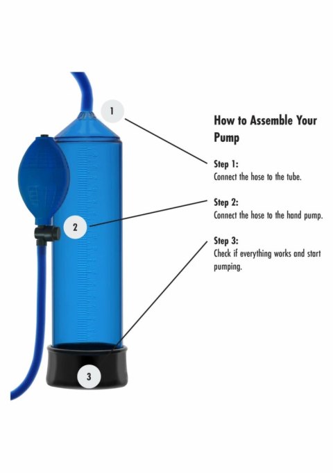 Fusion X Starter Penis Pump - pompa prożniowa z miarką, transparentna