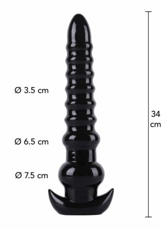 HIDDEN DESIRE Anal Drill 34 cm - model XXL, gładka powierzchnia, PVC