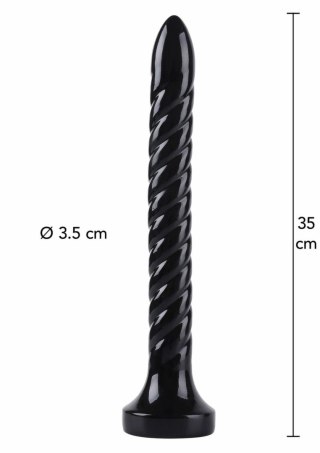 HIDDEN DESIRE Anal Serpent 35 cm - model XXL, czarny, PVC