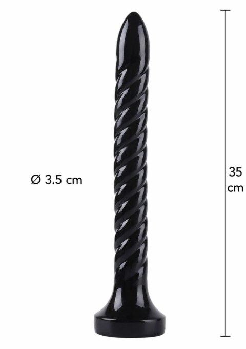 HIDDEN DESIRE Anal Serpent 35 cm - model XXL, czarny, PVC