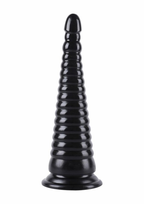 HIDDEN DESIRE Extreme Anal Cone 33 cm - model XXL, czarny, PVC