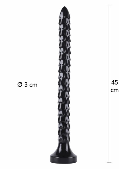 HIDDEN DESIRE Extreme Anal Snake 45 cm - elastyczny model XXL, czarny